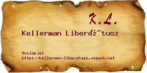 Kellerman Liberátusz névjegykártya